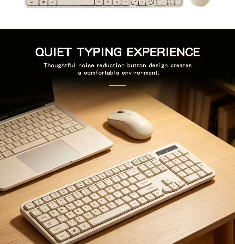 Eco-Material Wireless Keyboard & Mouse Set detail image 2