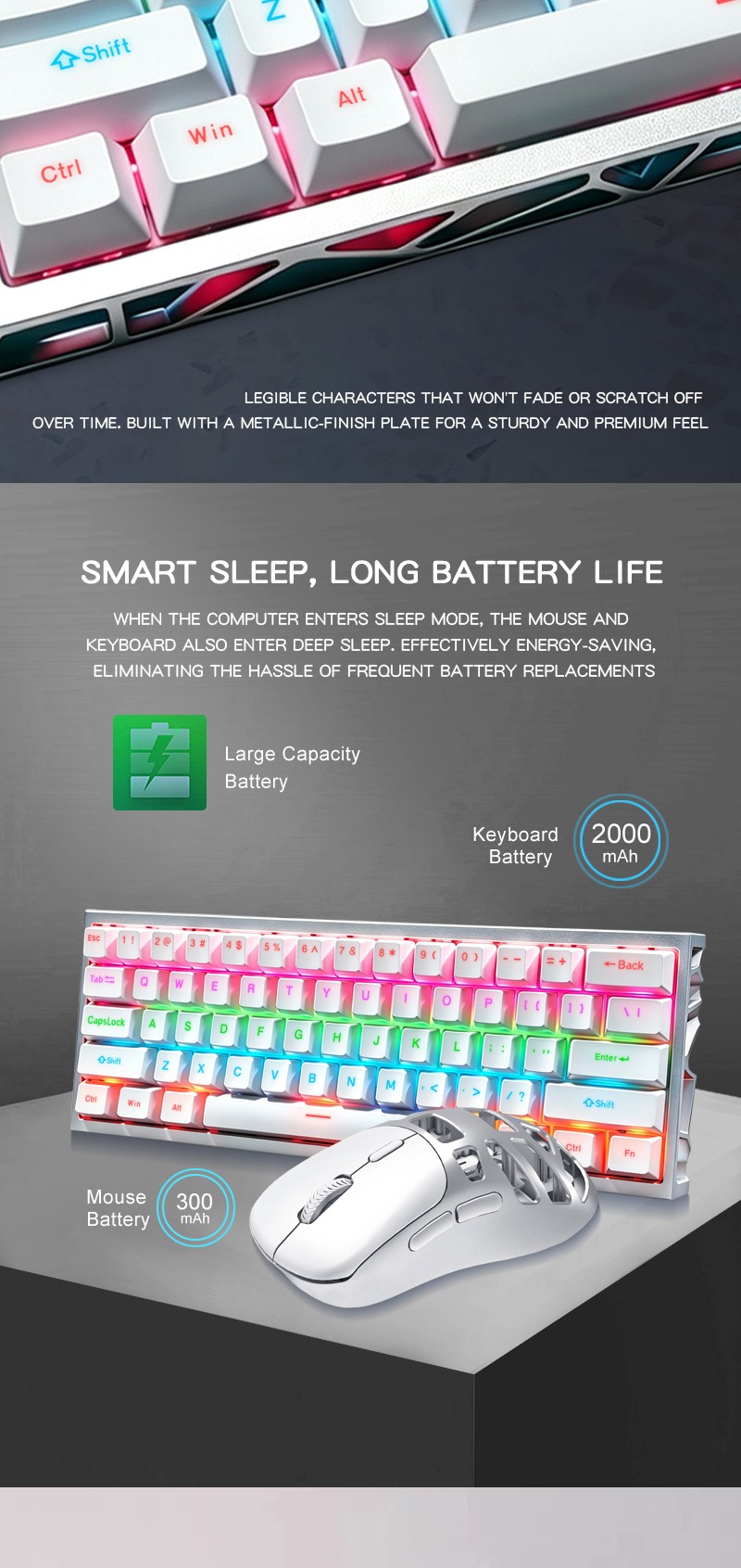 Tri-Mode Cutout Keyboard & Mouse Combo detail image 3