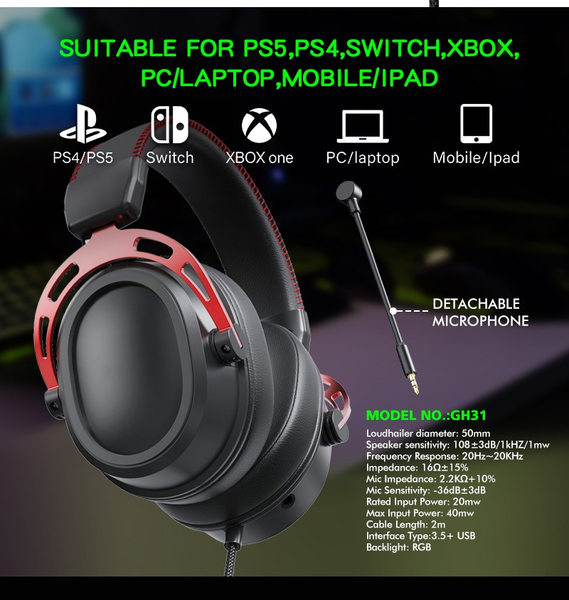 GH31 headset detail image 3