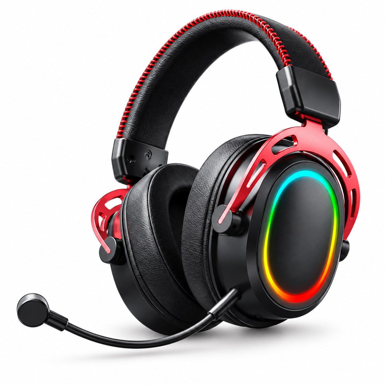 GH31 Red-Frame RGB Gaming Headset