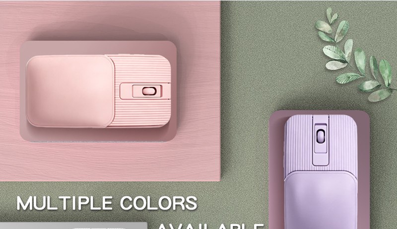 Color options shown — M006 Slide-Cover Dual-Mode Wireless Mouse