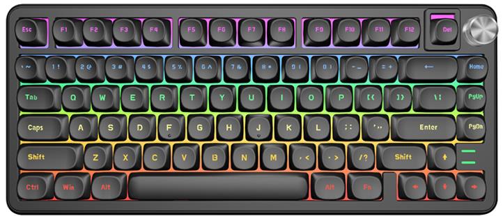 MK662 magnetic gaming keyboard, Black RGB version with rotary knob