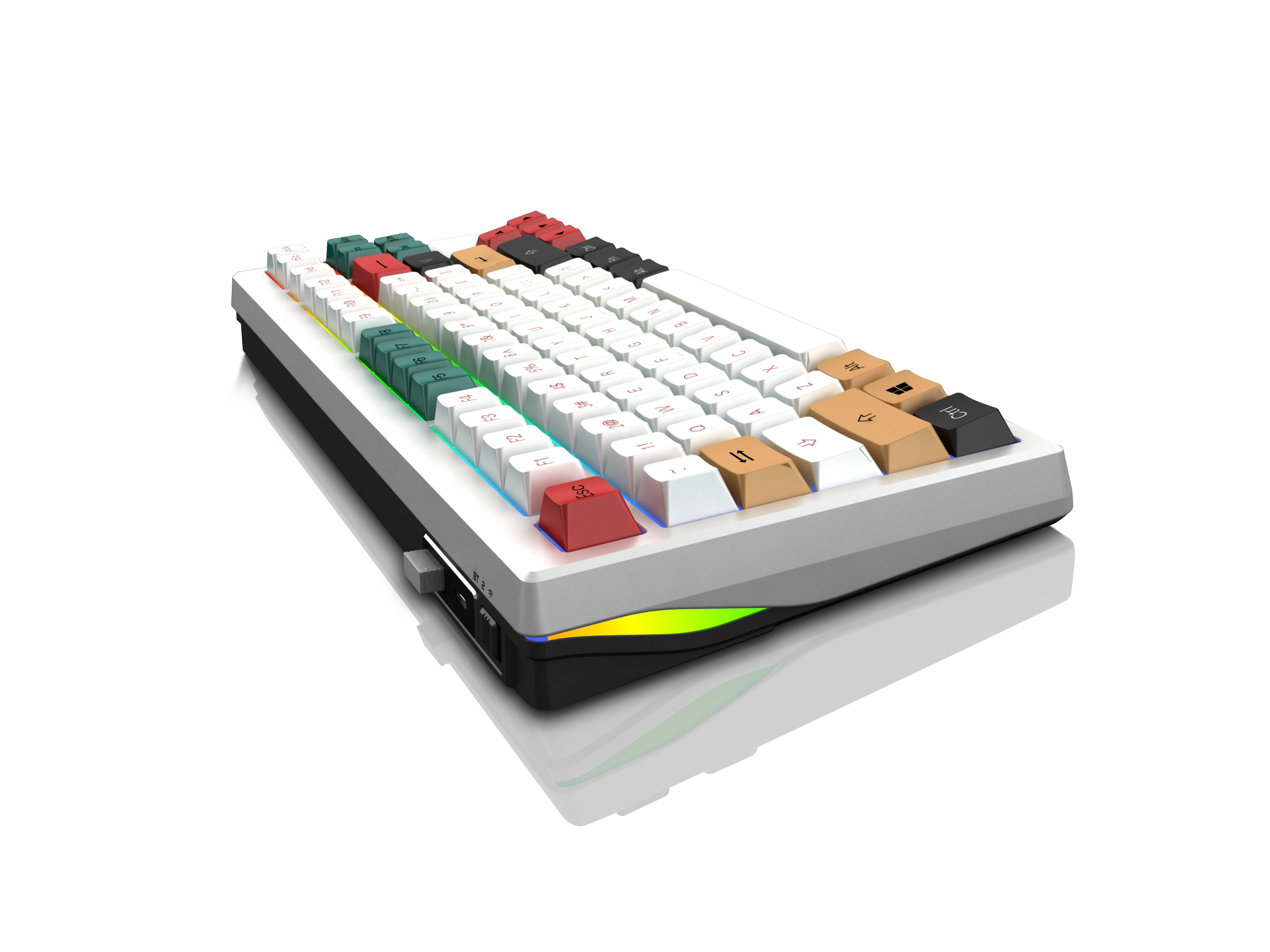 MK670 compact keyboard, angled product view