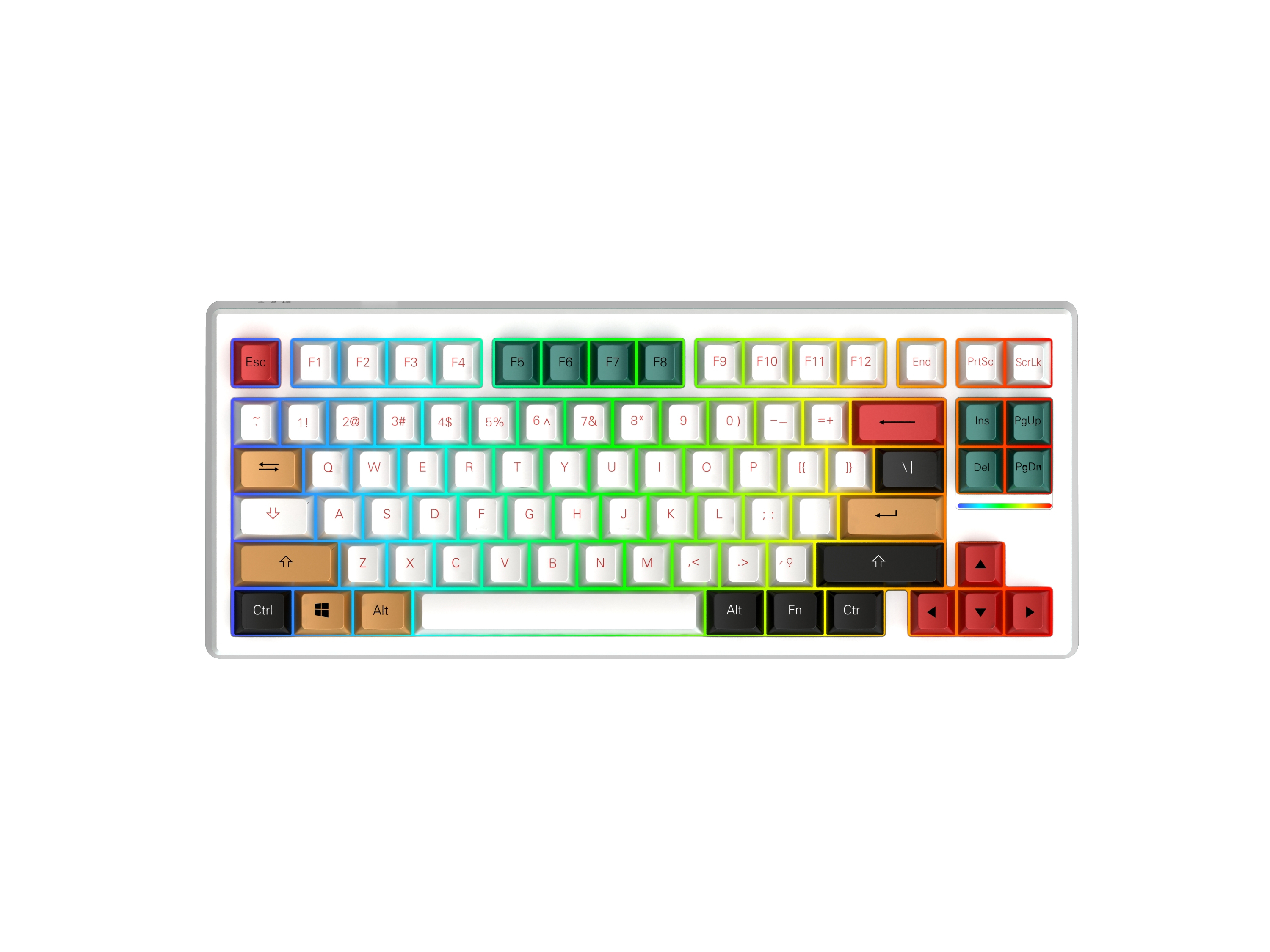 MK670 compact keyboard, front view