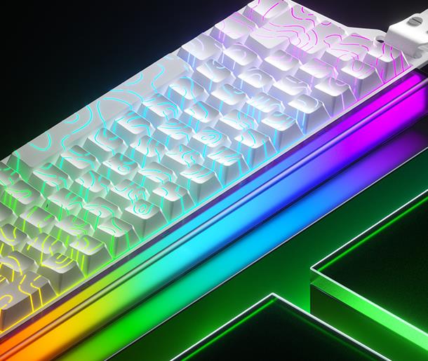 MK680 RGB lighting and illuminated case detail
