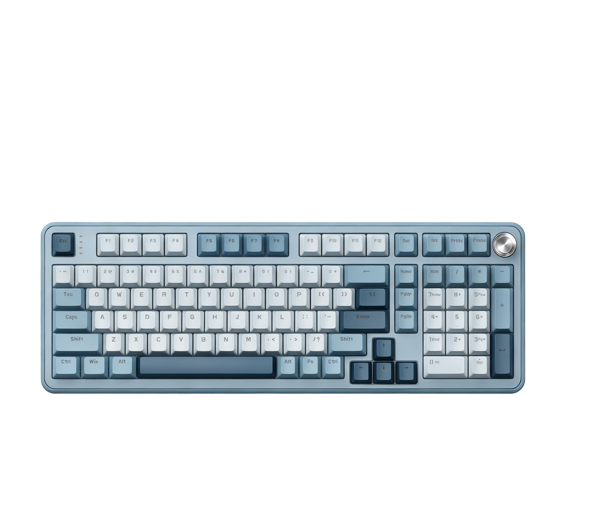 MK700 blue and white full-size RGB mechanical keyboard