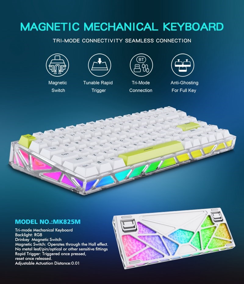 MK825M 8K Magnetic Gaming Keyboard