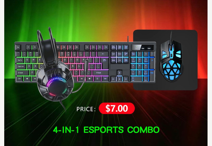 4-in-1 Esports Gaming Combo